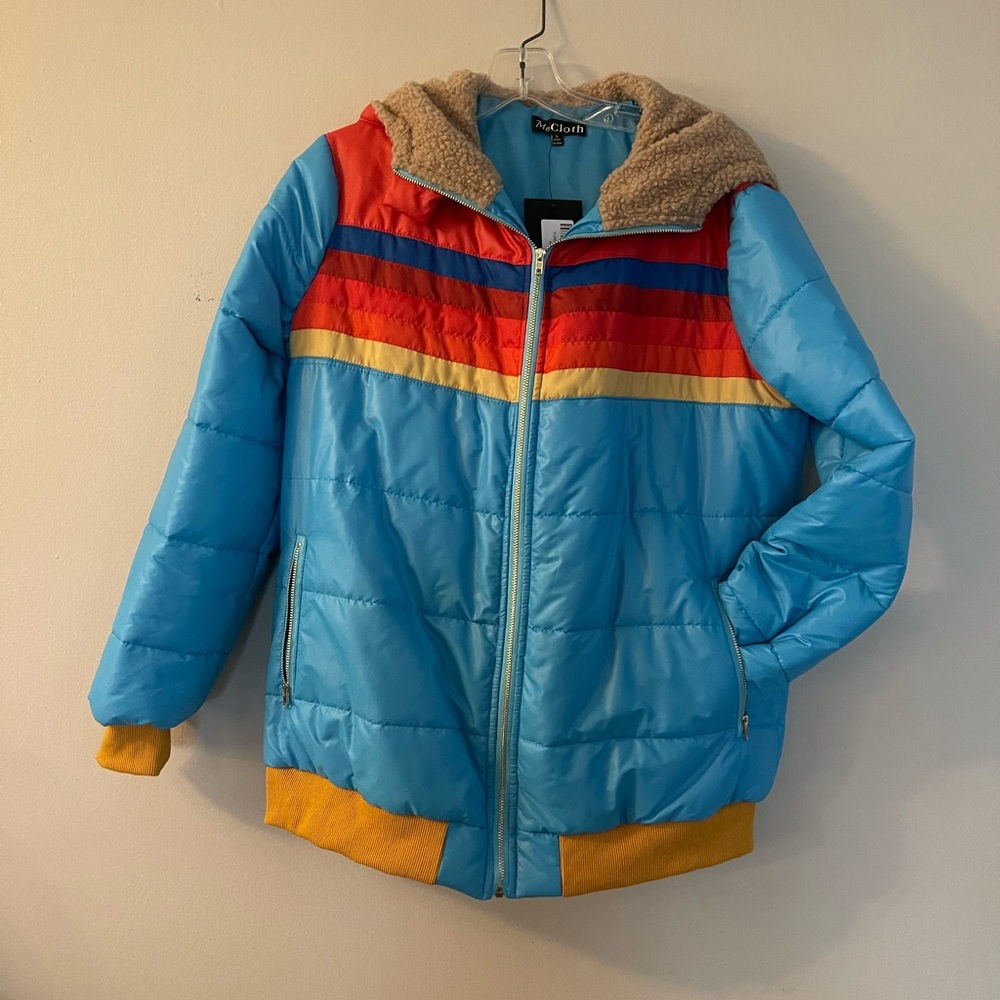 Retro puffer ski jacket